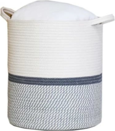 Shportë e endur NEXT, H40cm Ø35cm, Bardhë dhe Gri