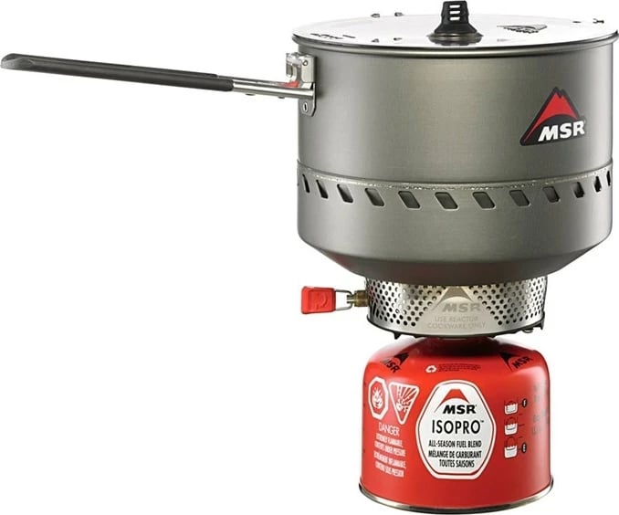 Stufë kampingu MSR Reactor 2.5L, Gri dhe Kuqe