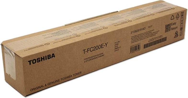 Toner, Toshiba T-FC200E/TFC200E, rendiment deri 24,000 faqe, origjinal, e verdhë