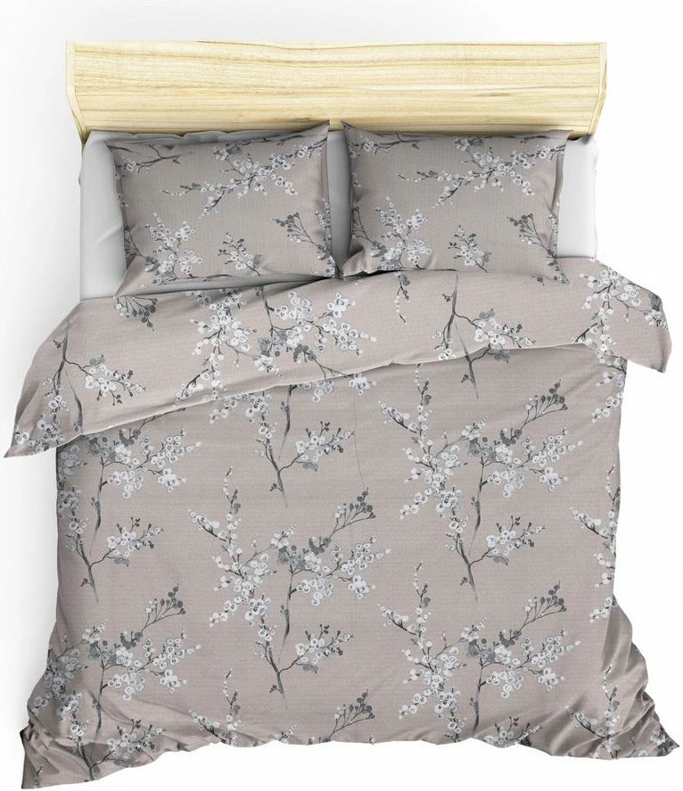 Set mbulesë për jorgan King Ranforce, L'essentiel, ngjyrë kafe, Chicory