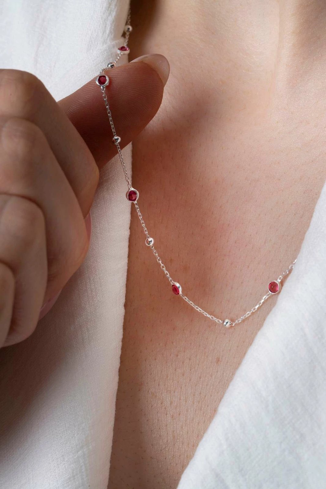 Qafore argjendi Jumeon, TFNY65231, ngjyrë e kuqe