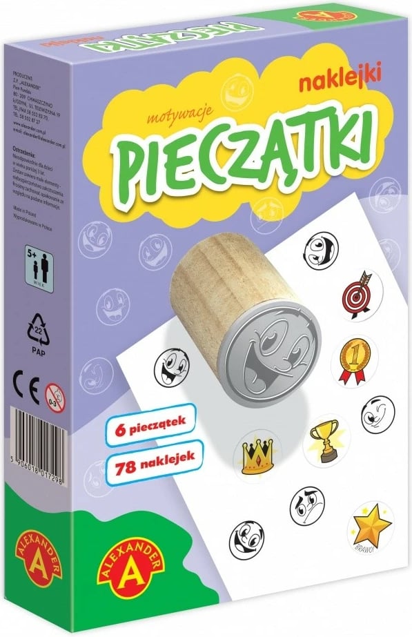 Set vula dhe ngjitëse motivuese Alexander 1851, 6 vula, 78 ngjitëse