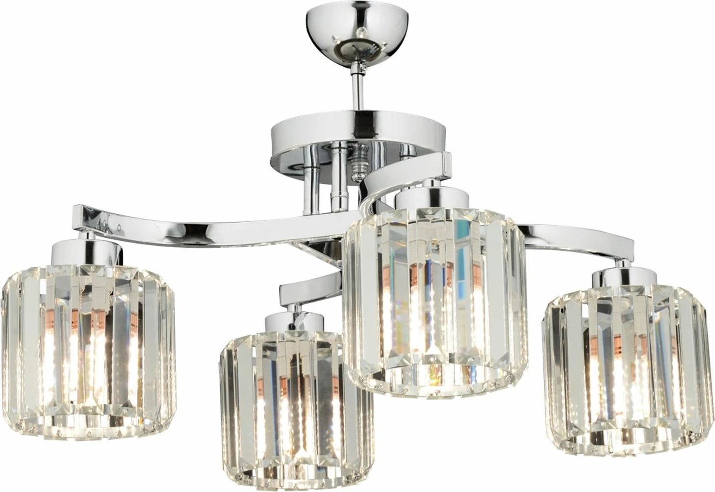 Llambë qelqi kristali Opviq, krom, AV-65229-4K