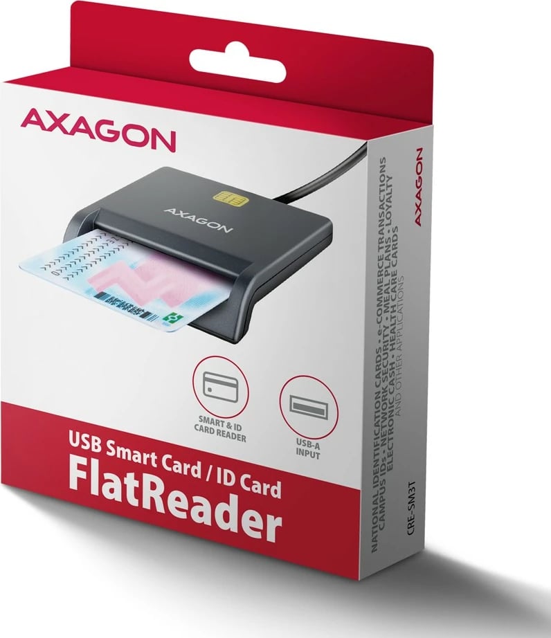 Lexues kartelash AXAGON CRE-SM3T me USB, 1.3m, i zi