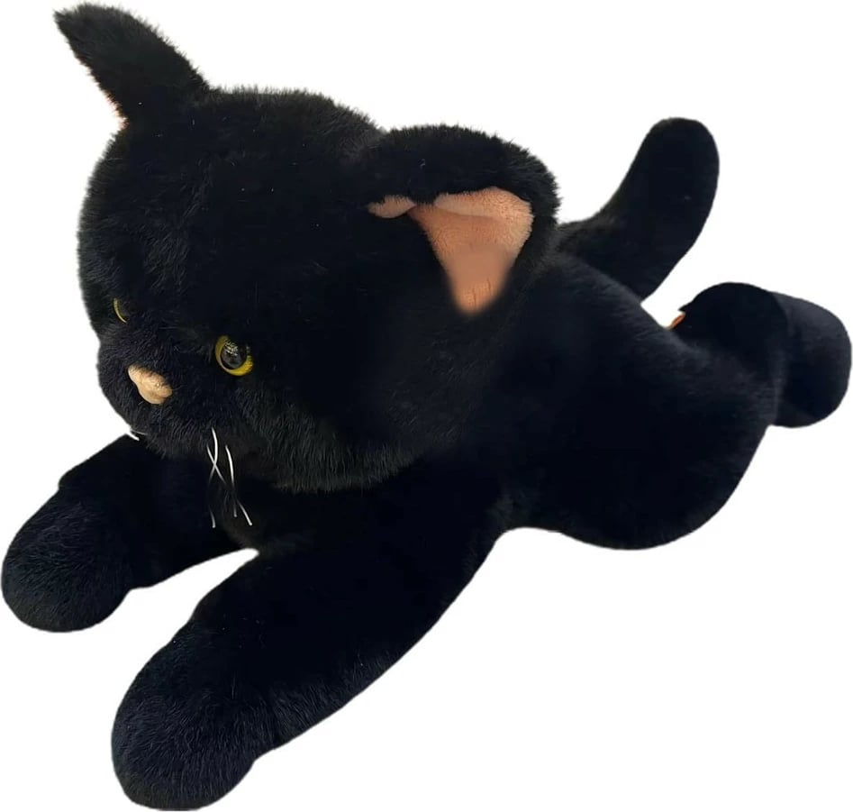 Lodër pelushi mace Madej 45 cm, e zezë