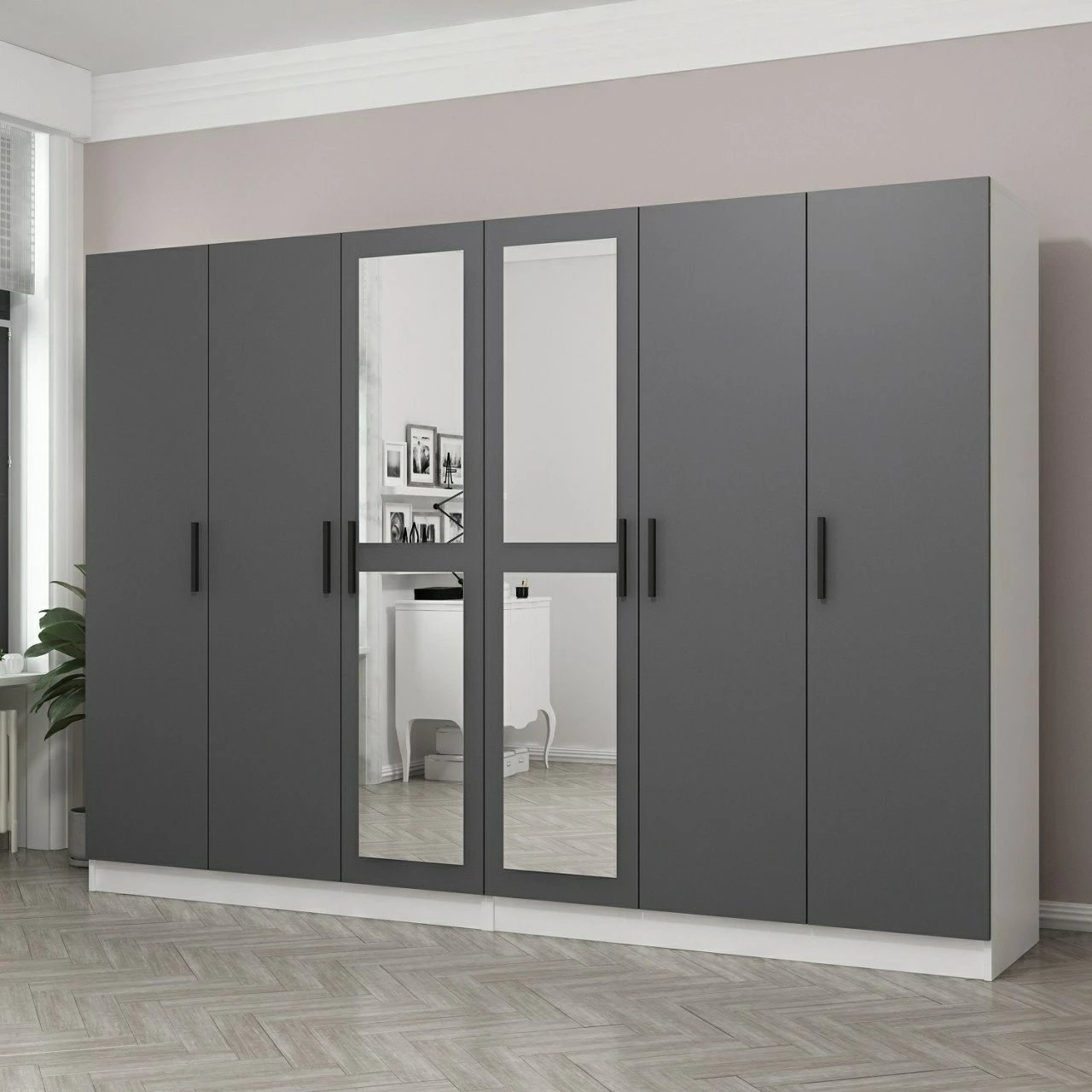 Dollap Skye Decor, ngjyrë antracit, Kale - 5067