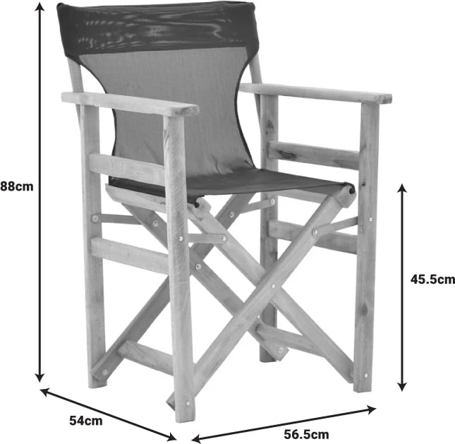 Karrige regjisori, dru ahu, ngjyrë natyrale - pëlhurë gri Nexus