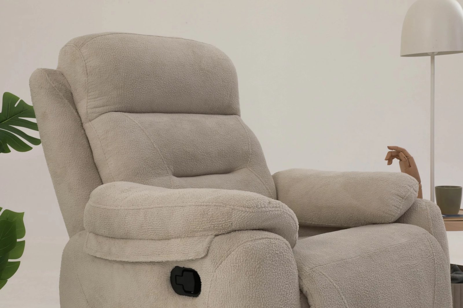 Recliner Comfort manuel, krem, Atelier del Sofa