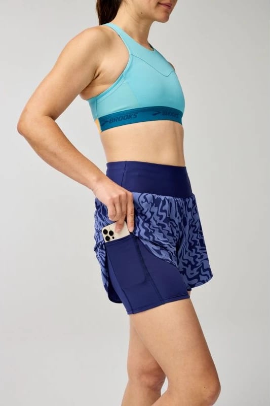 Shorce vrapimi për femra Yakimasport, navy blue Shorce vrapimi për femra Yakimasport, navy blue