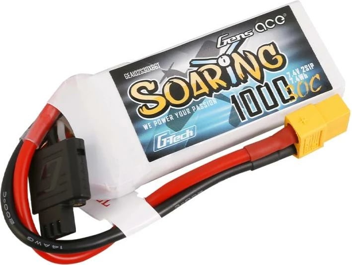 Bateri Gens Ace Soaring G-Tech 1000mAh 7.4V 30C XT60