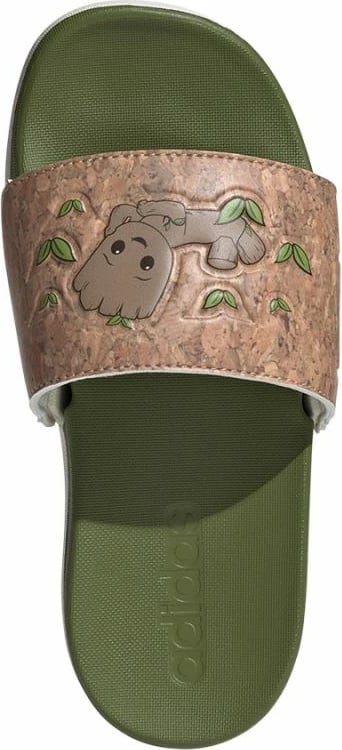 Atlete për fëmijë adidas Adilette Comfort, të gjelbërta