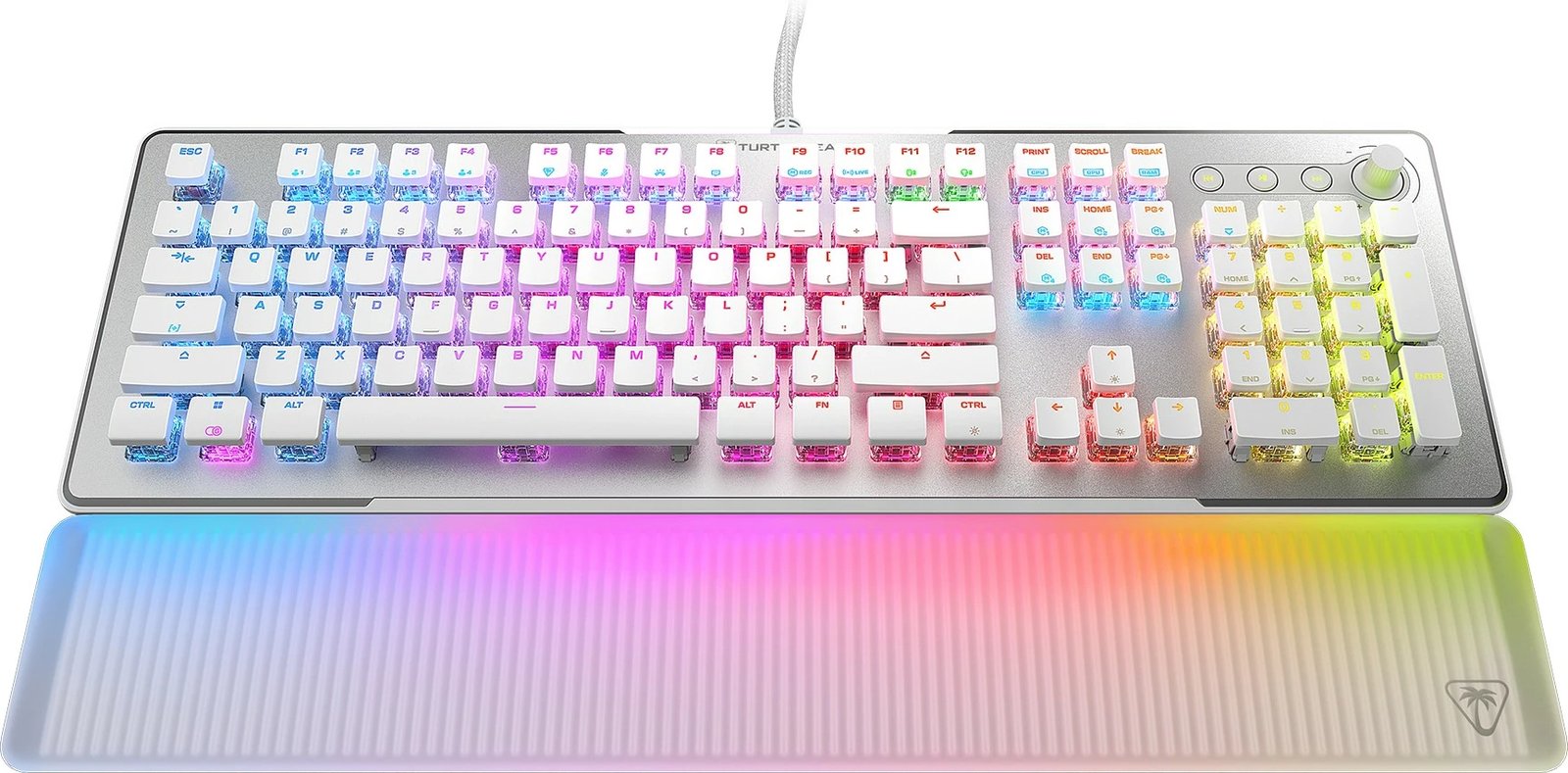 Tastierë gaming Turtle Beach Vulcan II Max, RGB, e bardhë