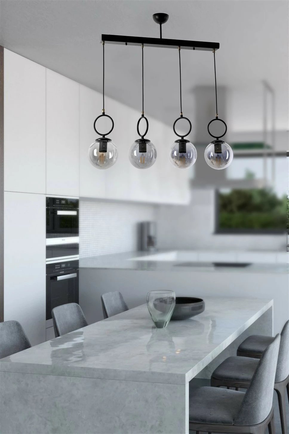 Llambë varëse industriale Opviq, e zezë, 8487-7