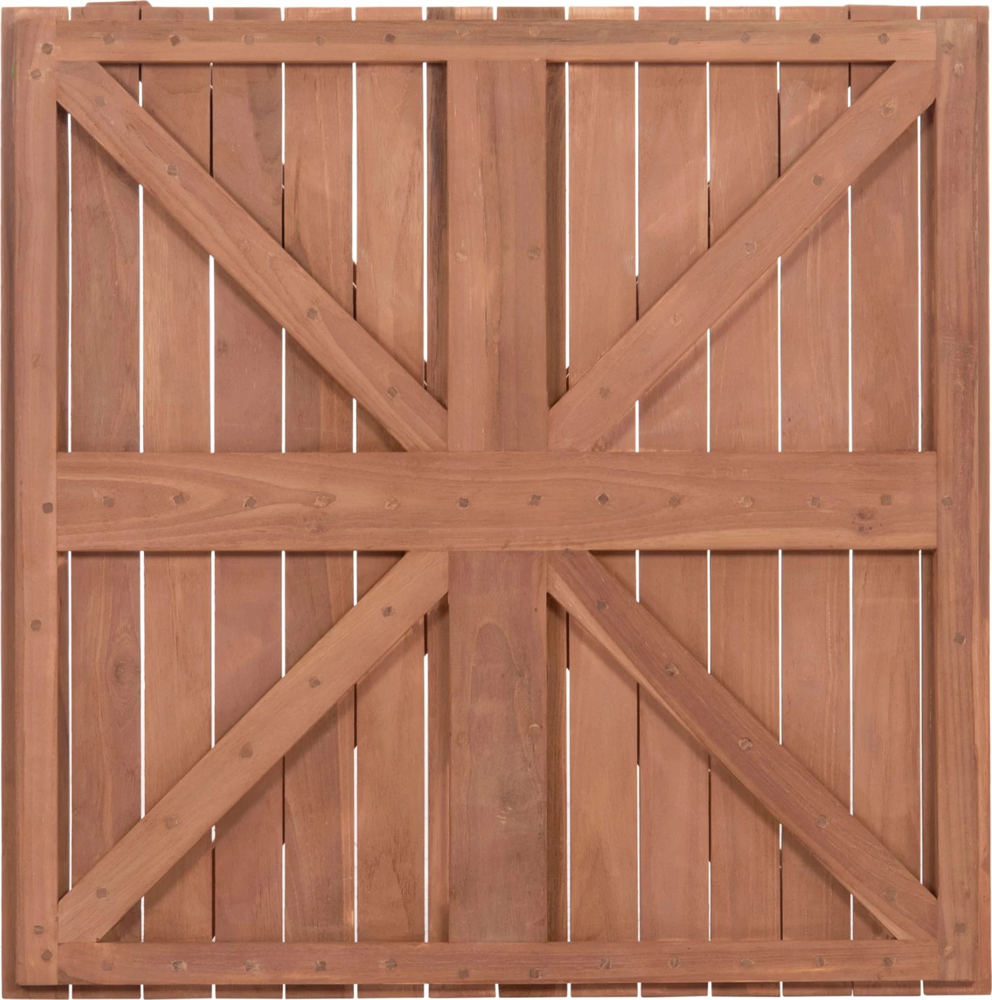 Sipërfaqe tavoline katrore, dru tik natyral, 70x70x4cm