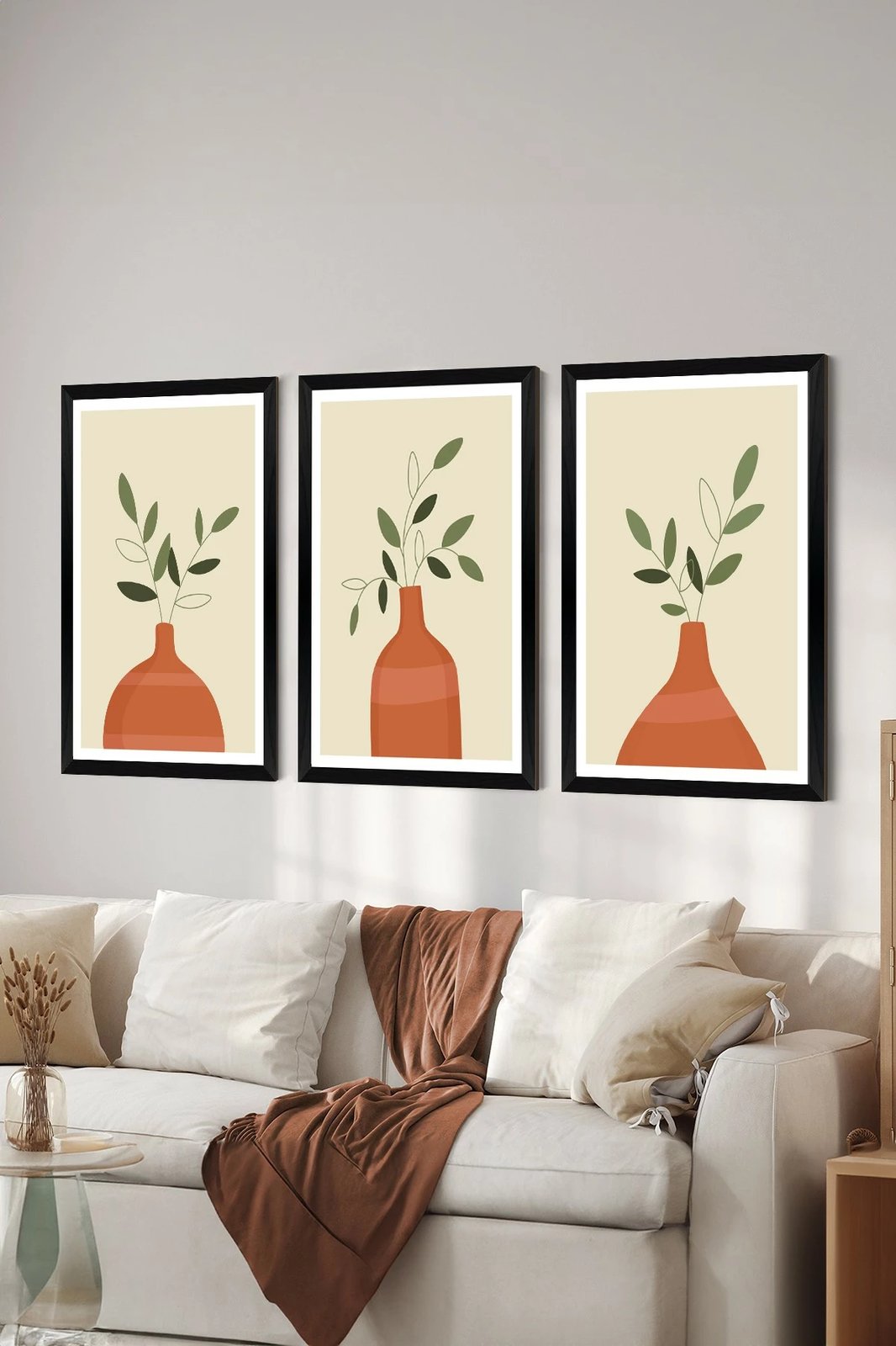 Set pikturash dekorative (3 copë), Wallity, Artsycllct20