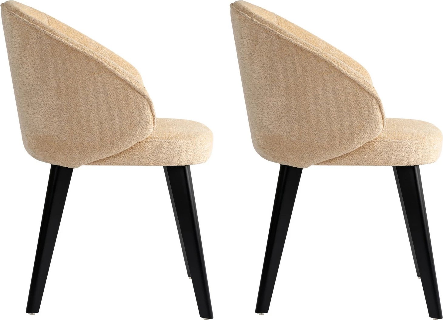 Set karrigesh (2 copë), Skye Decor, Bentley, bezhë, e zezë