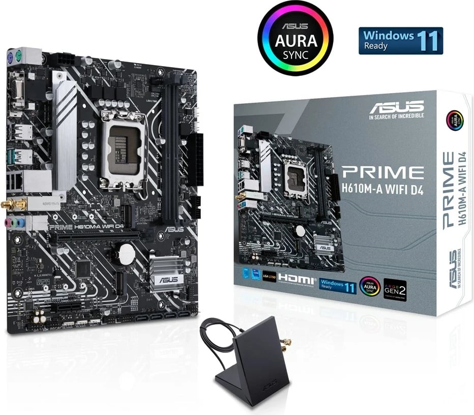Pllakë amë ASUS PRIME H610M-A WIFI D4, Intel H610, micro ATX
