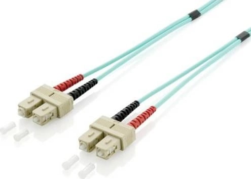 Kabllo optike patch SC/SC Equip, OM3, 5m, ngjyrë turquoise