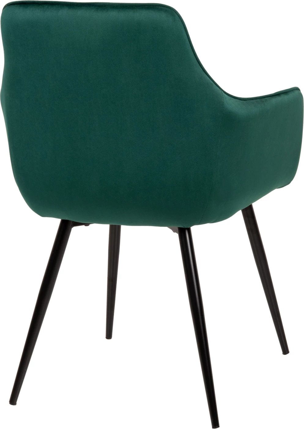 Karrige Latrell, ngjyrë selvi, kadife, këmbë metalike të zeza, 55x57x84H cm., set prej 2 copë