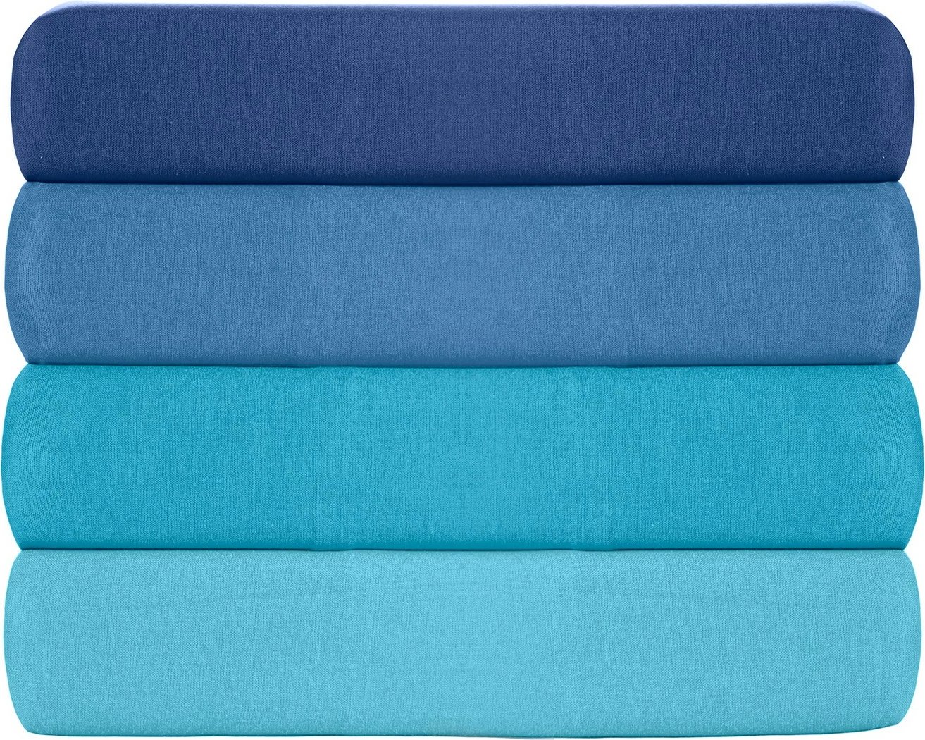 Çarçaf fitted Ranforce Double XL, ngjyrë turquoise, 140x200+30 cm