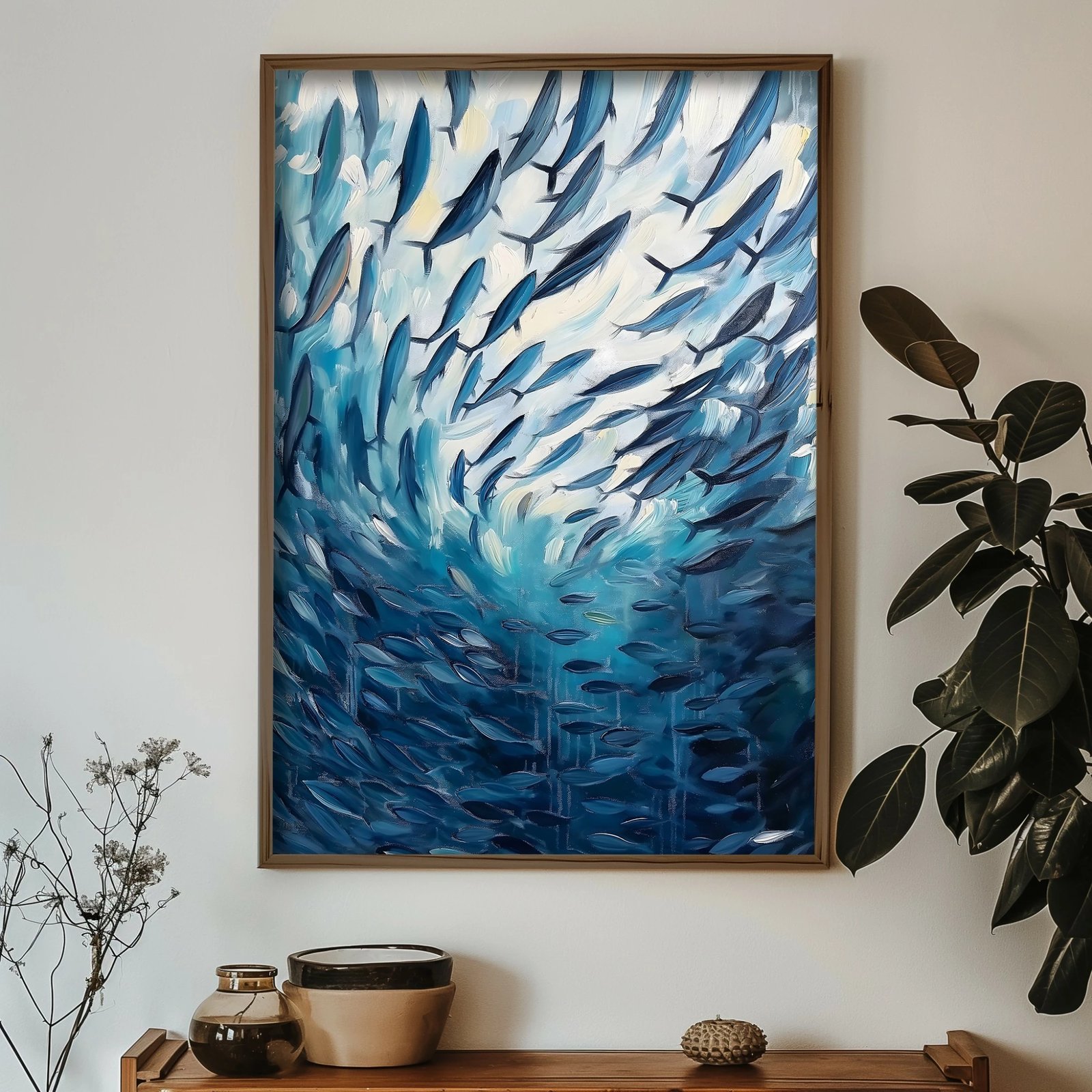 Pikturë dekorative me kornizë MDF, shumëngjyrëshe, GE250-L