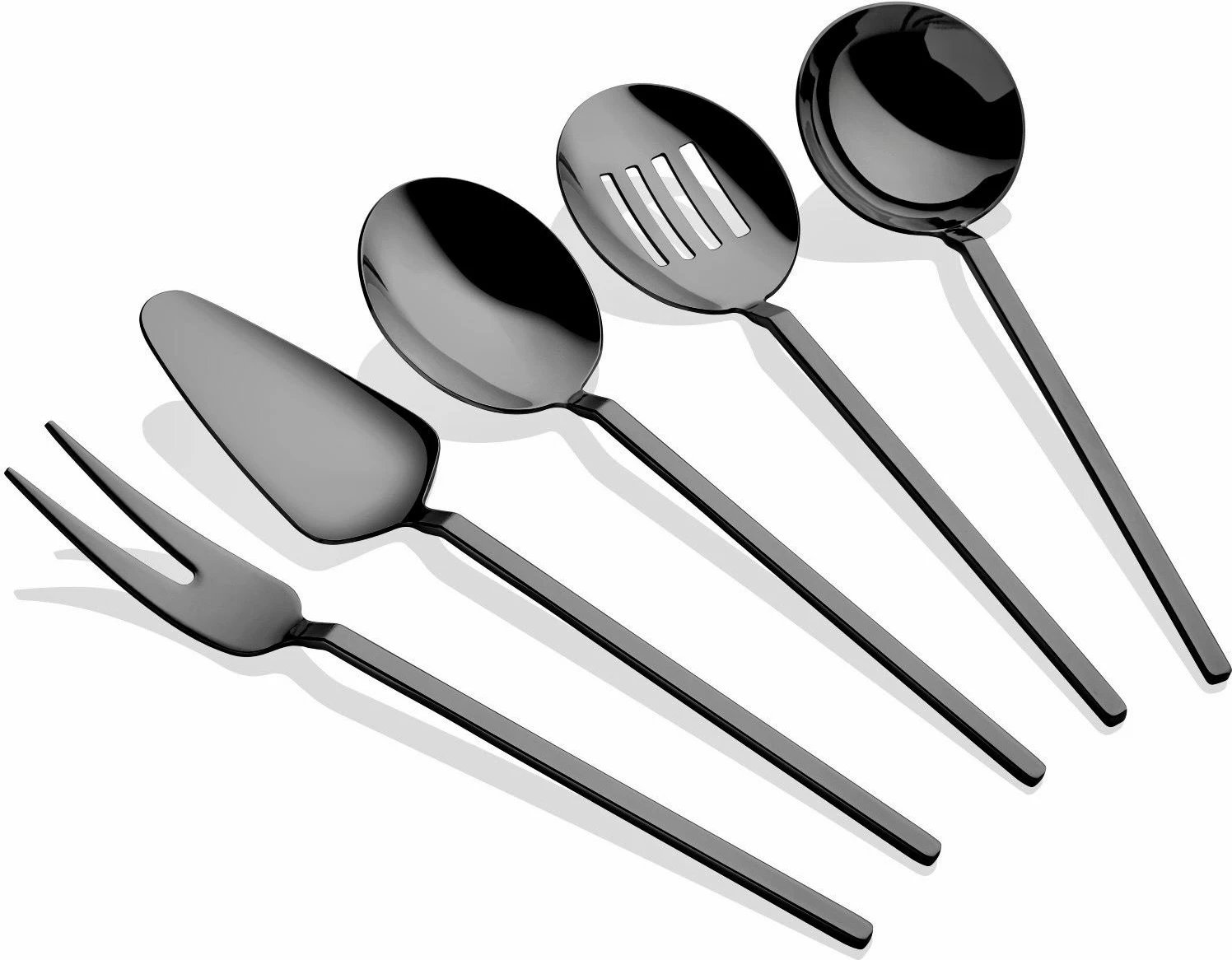 Set shërbimi (5 copë), ngjyrë titanium e zezë, Hermia Concept