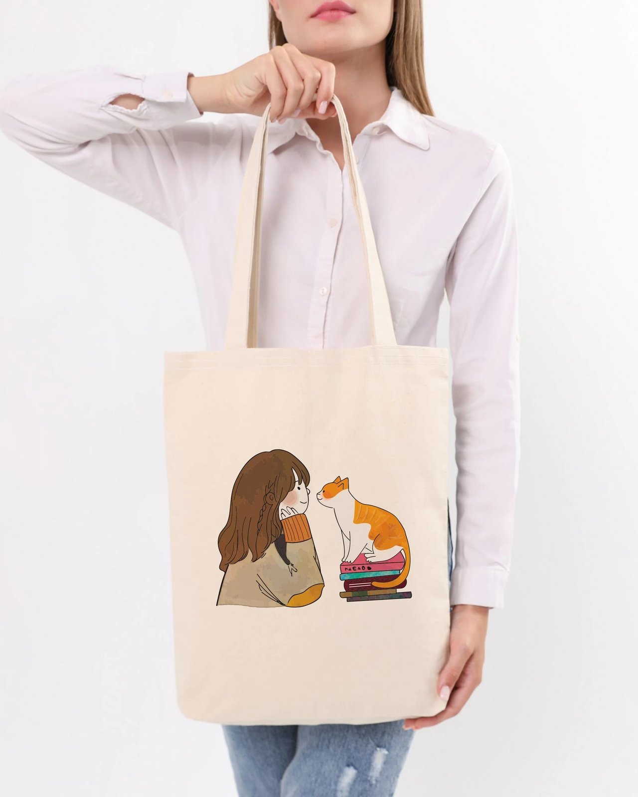 Çantë Tote Zoozie Bags, krem, 1160
