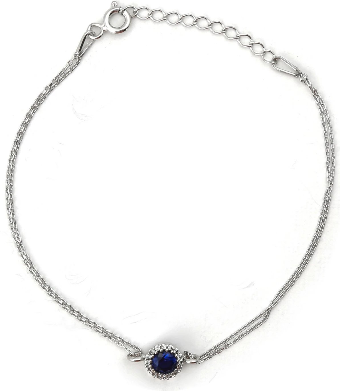 Set varëse, byzylyk dhe vathë argjendi, ngjyrë argjendi dhe kaltër e errët, Jumeon, 11174LACI