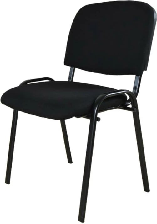 Karrige vizitori nextdeco 13839-09, Alumini i zi, 55x41x83.5 cm