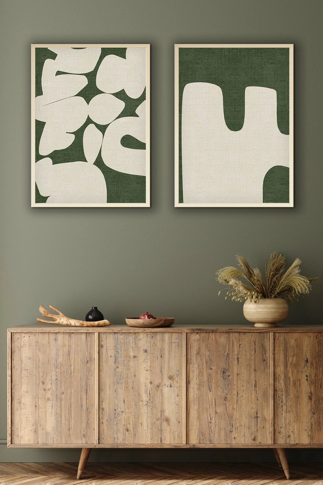 Pikturë dekorative me kornizë MDF (2 copë), Wallity, Huhu202, 20x30