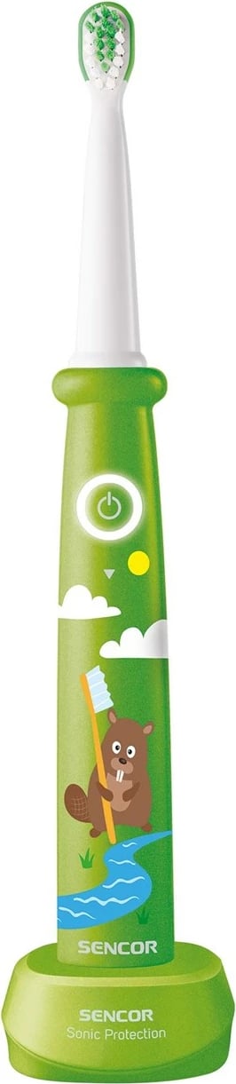 Furçë elektrike sonike për fëmijë Sencor SOC 0912GR, e gjelbër