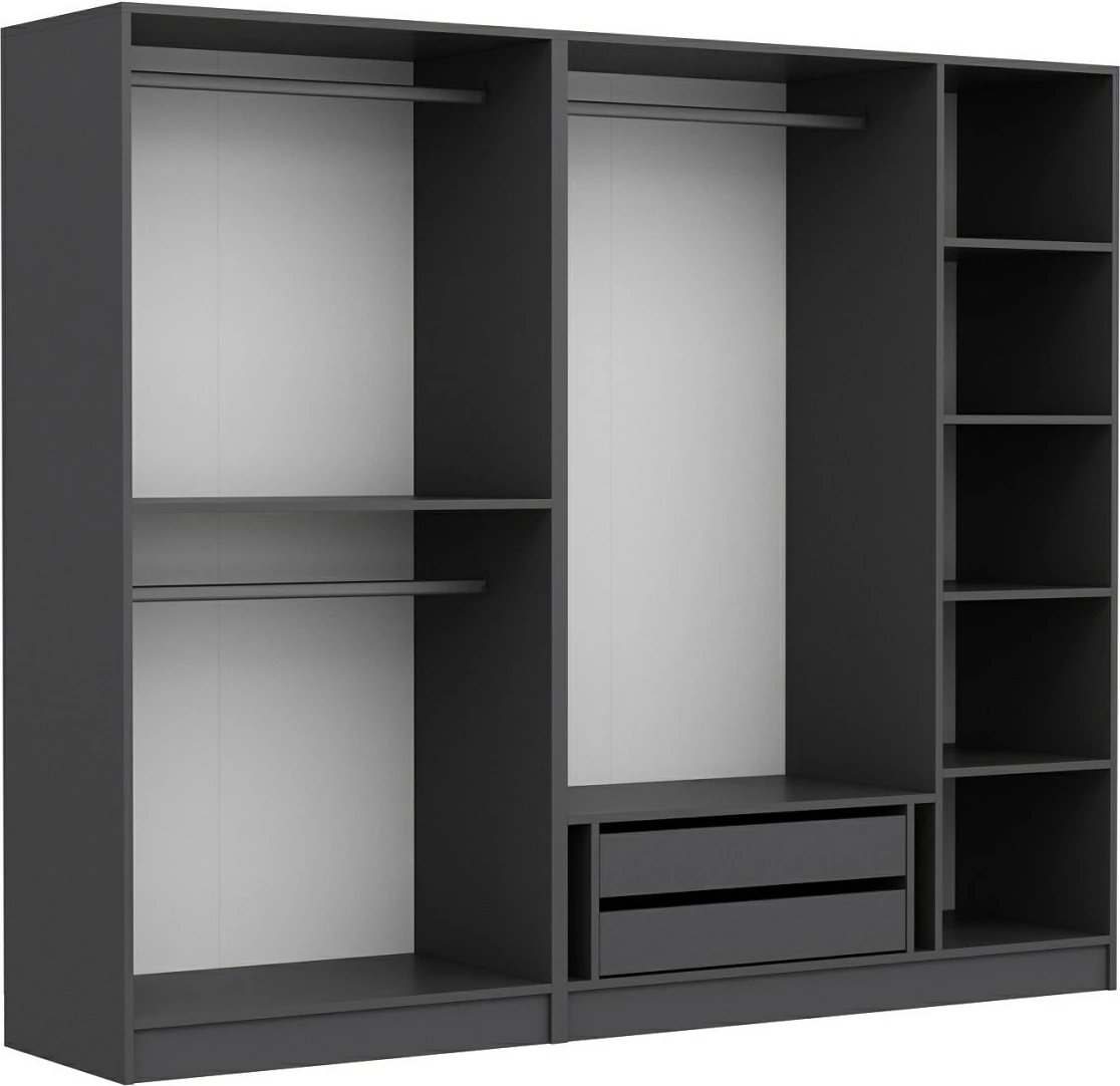 Dollap Skye Decor, Kale 190, ngjyrë antracit - v2