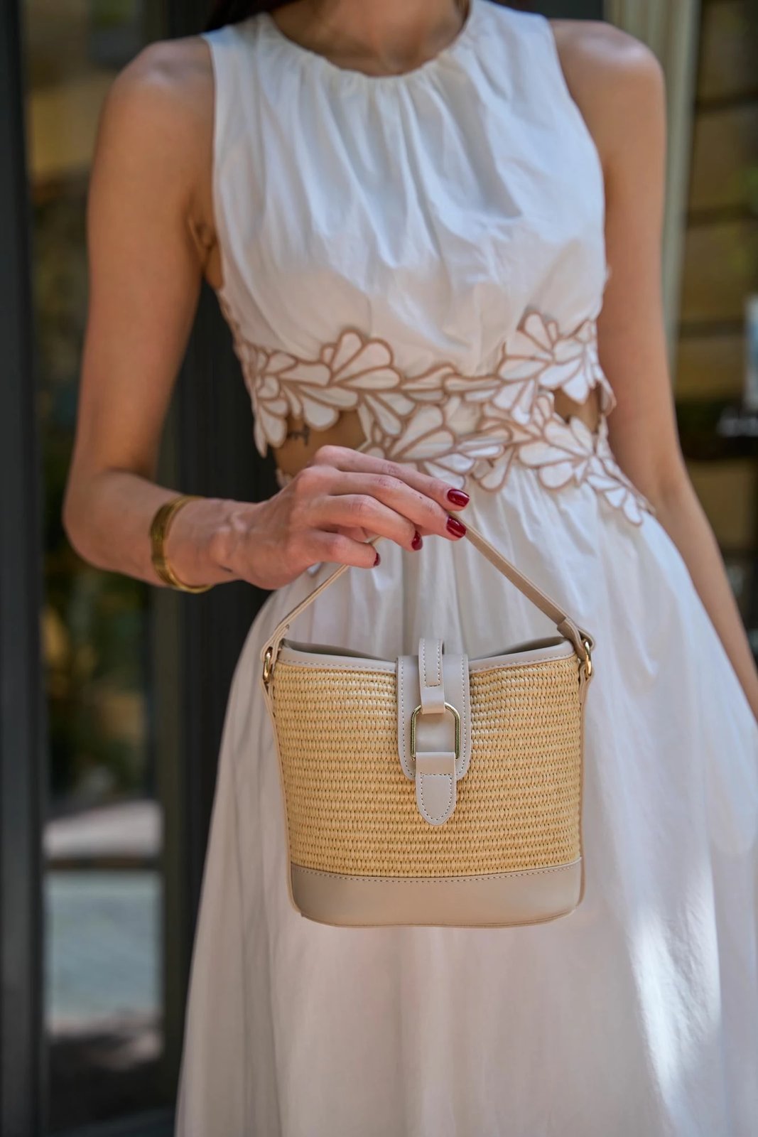 Çantë dore Zoozie Bags, MK1020225SV10-018, krem dhe lisi