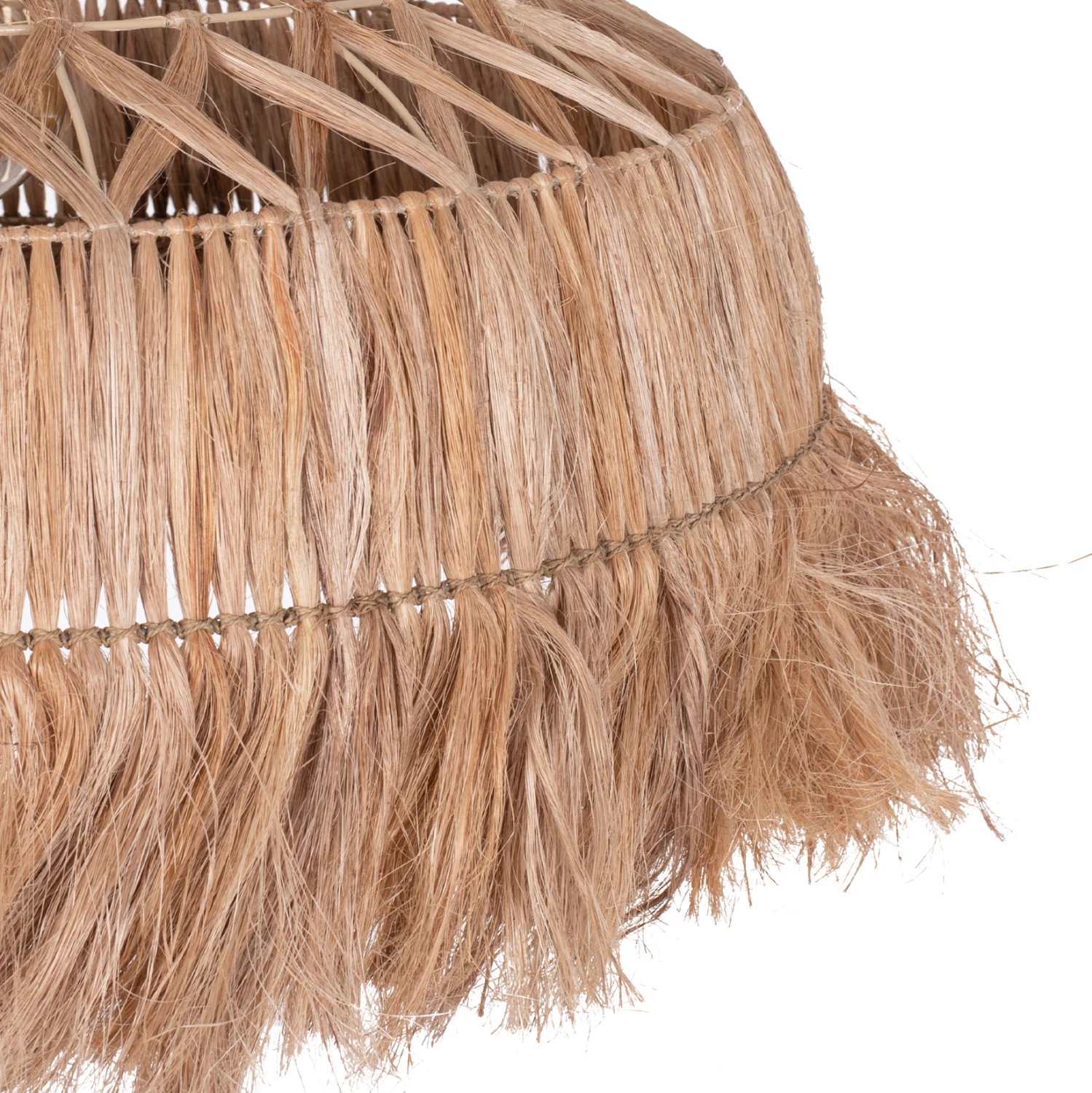 Llambë tavani prej fibrash abaka, ngjyrë natyrale, Φ80x62-90Hcm, FH7780 Llambë tavani prej fibrash abaka, ngjyrë natyrale, Φ80x62-90Hcm, FH7780