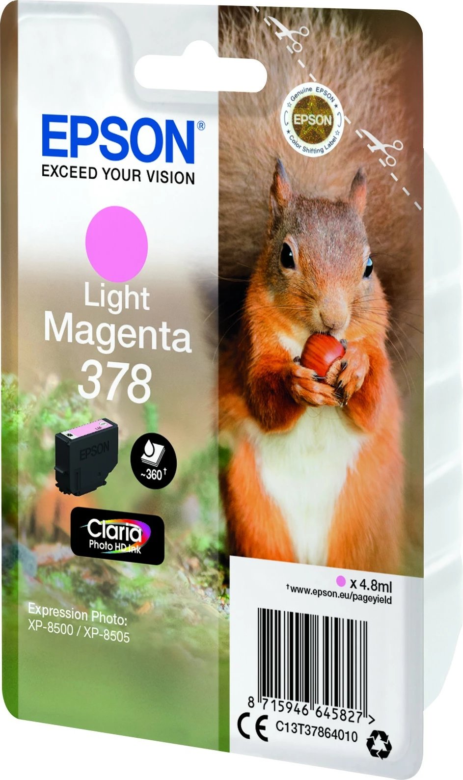 Toner Epson 378 Light Magenta C13T37864010 për XP-8500/XP-8505