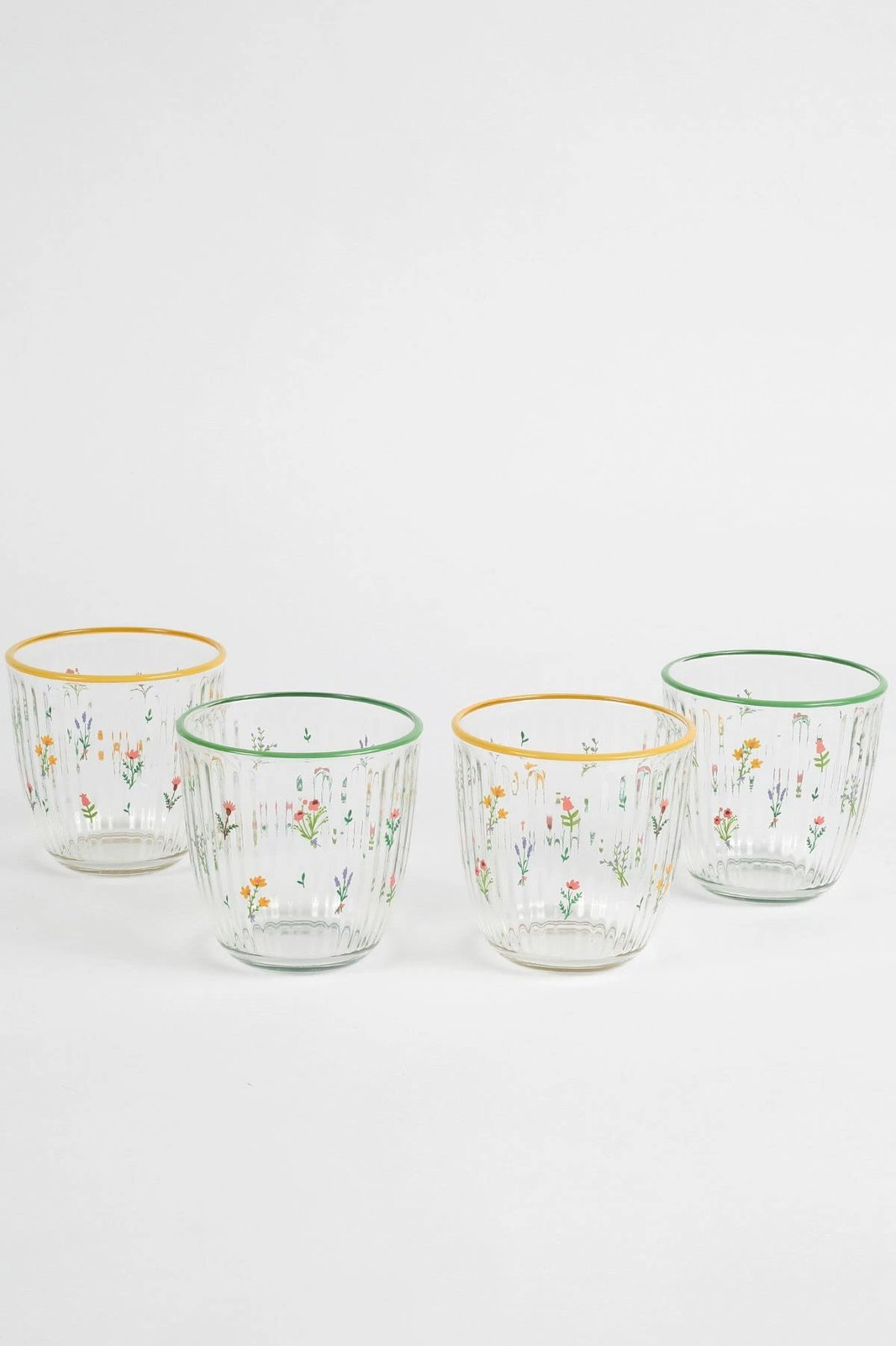 Set gotash prej qelqi (4 copë), Hermia Concept, Botanical 290