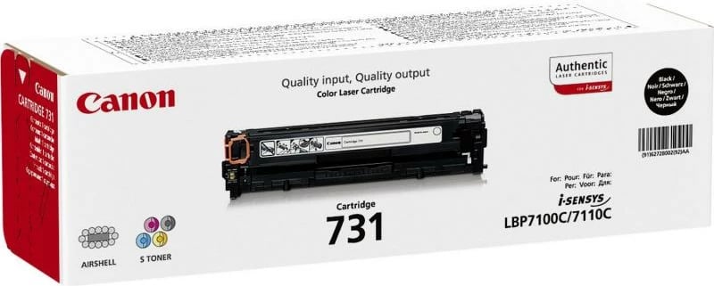 Toner Canon 731 (6272B002) origjinal 1500 faqe, zi