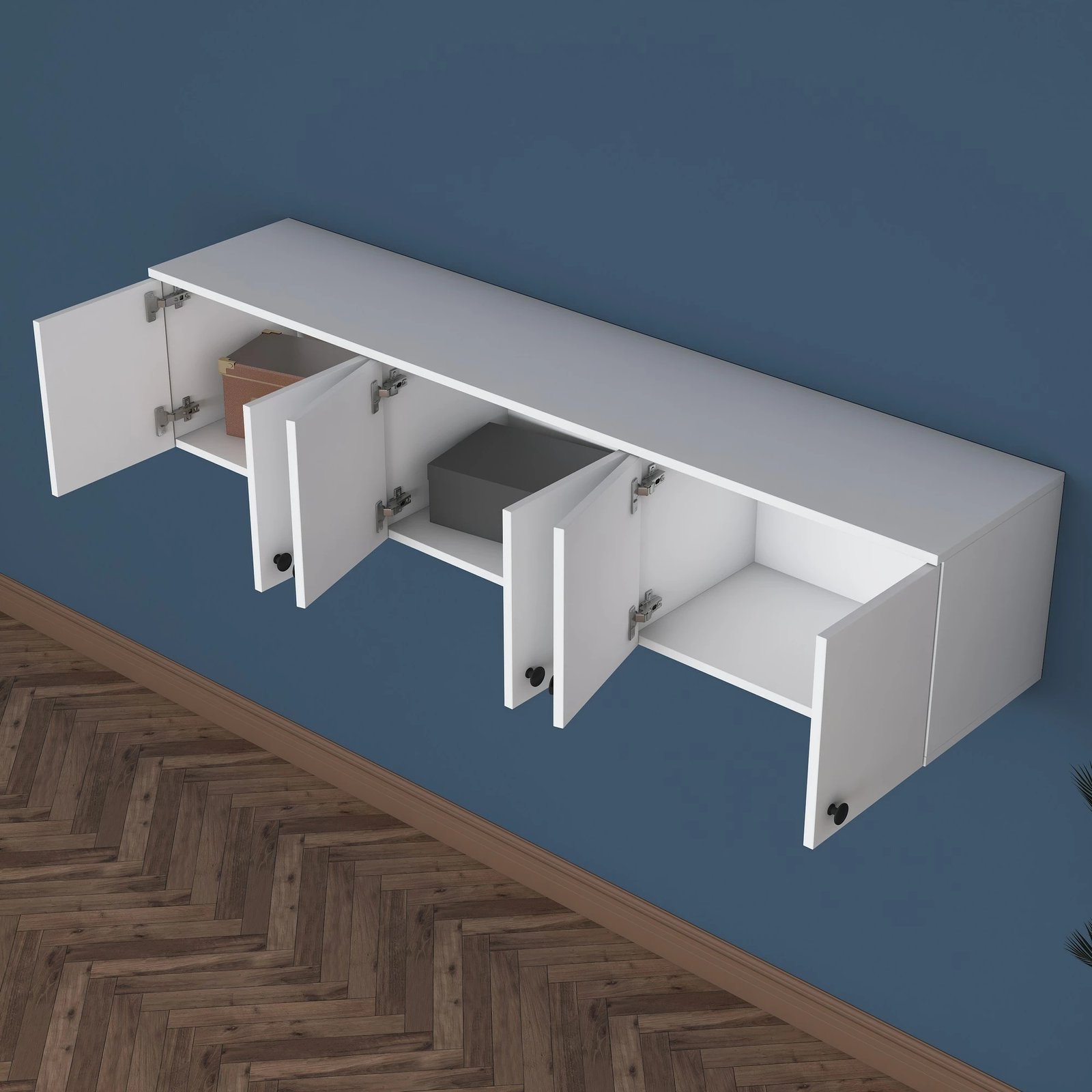 Dollap shumëpërdorimësh, i bardhë, Hanah Home, EA103 - 2566