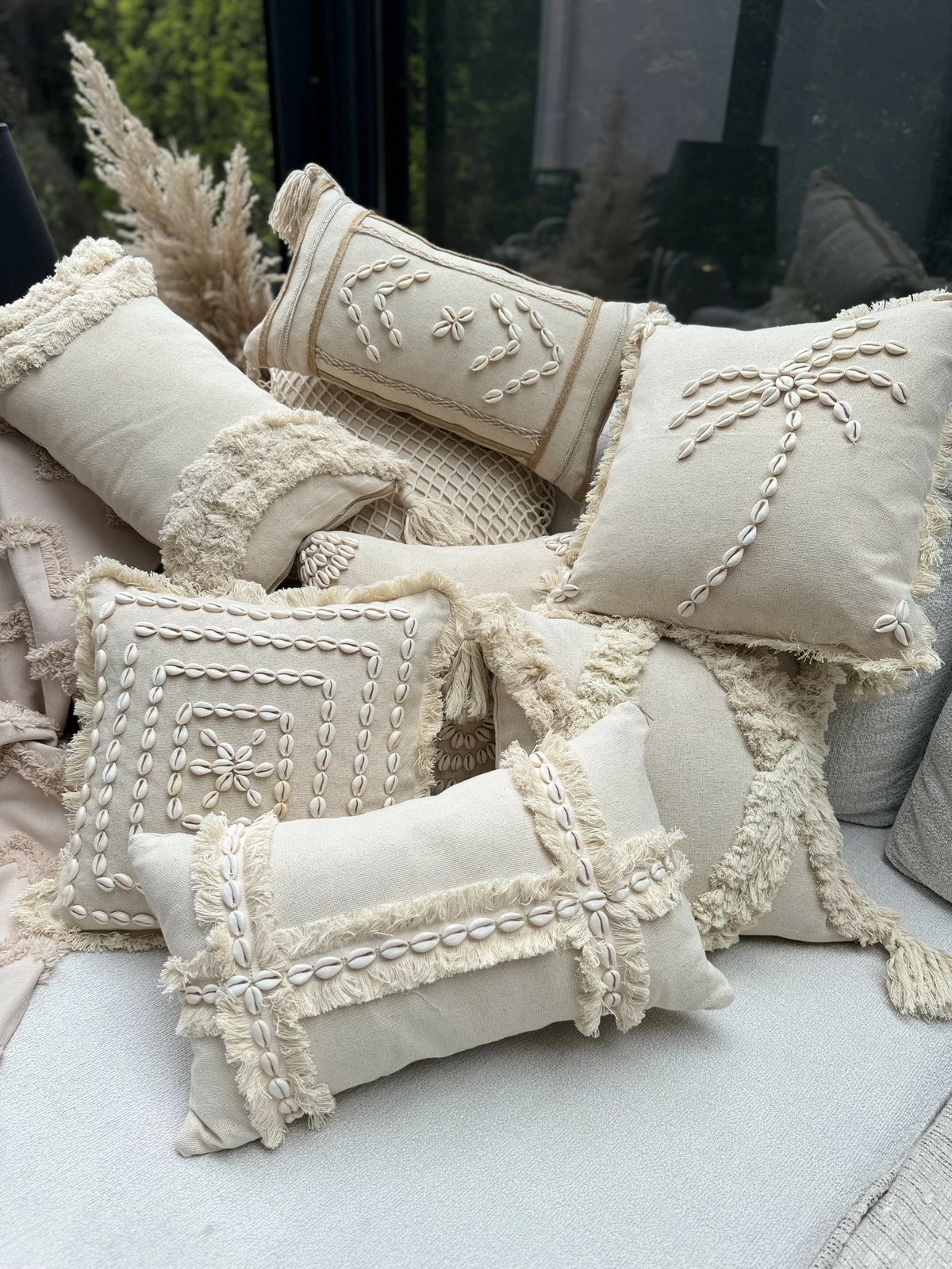 Jastëk mbulesë, ngjyrë bezhë, Evila Originals, Den002, 43x43cm