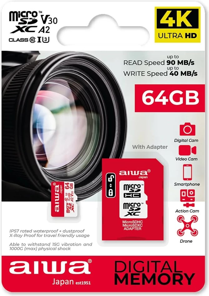 SD Kart Memorie AIWA MSDV30-64GB