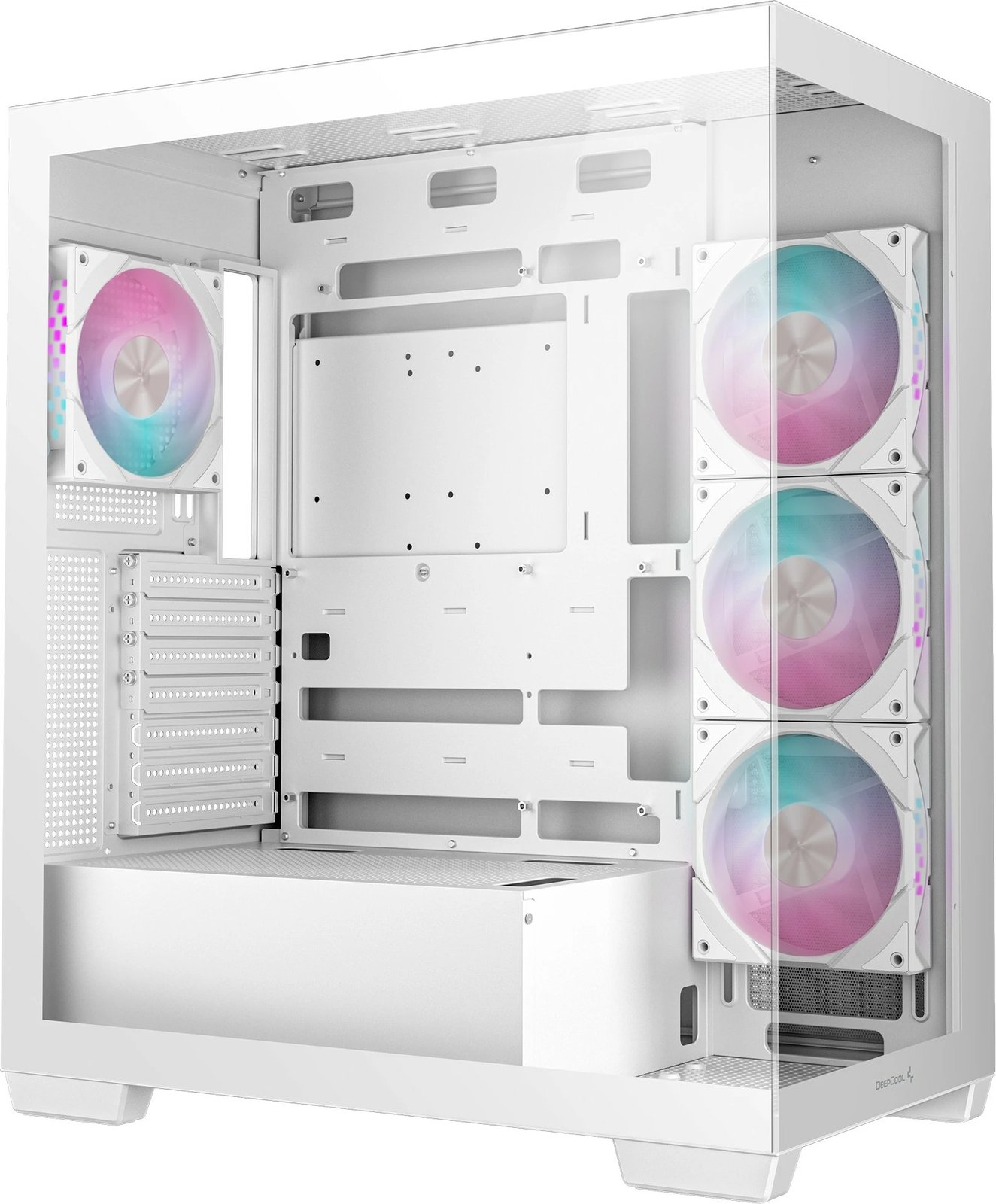 Kasë Deepcool CG580 4F WH, Midi Tower, ATX, RGB, e bardhë Kasë Deepcool CG580 4F WH, Midi Tower, ATX, RGB, e bardhë