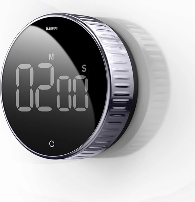 Timer elektronik Baseus Heyo ACDJS-01, me ekran digjital, i zi