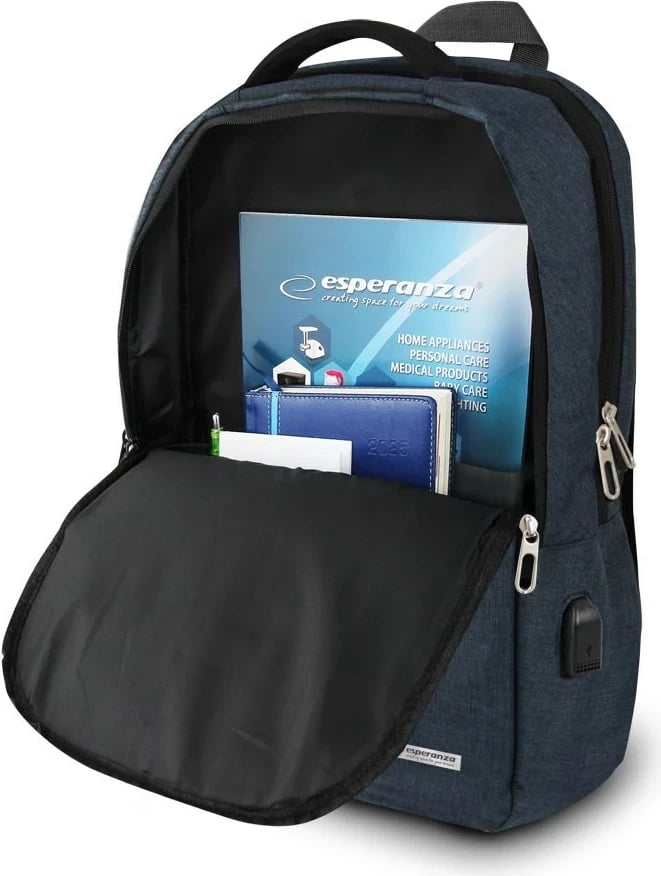 Çantë shpine për laptop Esperanza ET196, 15.6", Blu