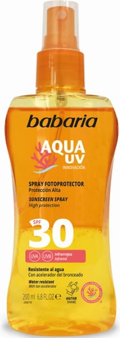 Spray mbrojtës nga dielli Babaria Sun Biphasic SPF30 unisex 200ml