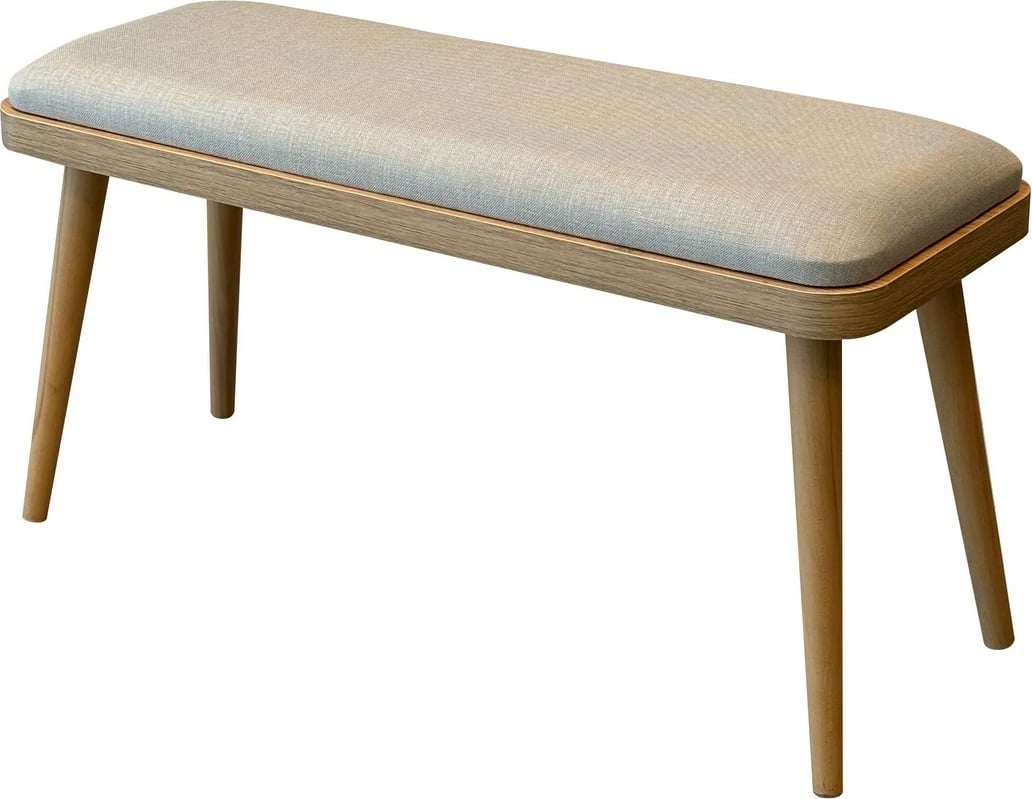 Bankë, ngjyrë lisi dhe krem, Skye Decor, Vina Mini 1005