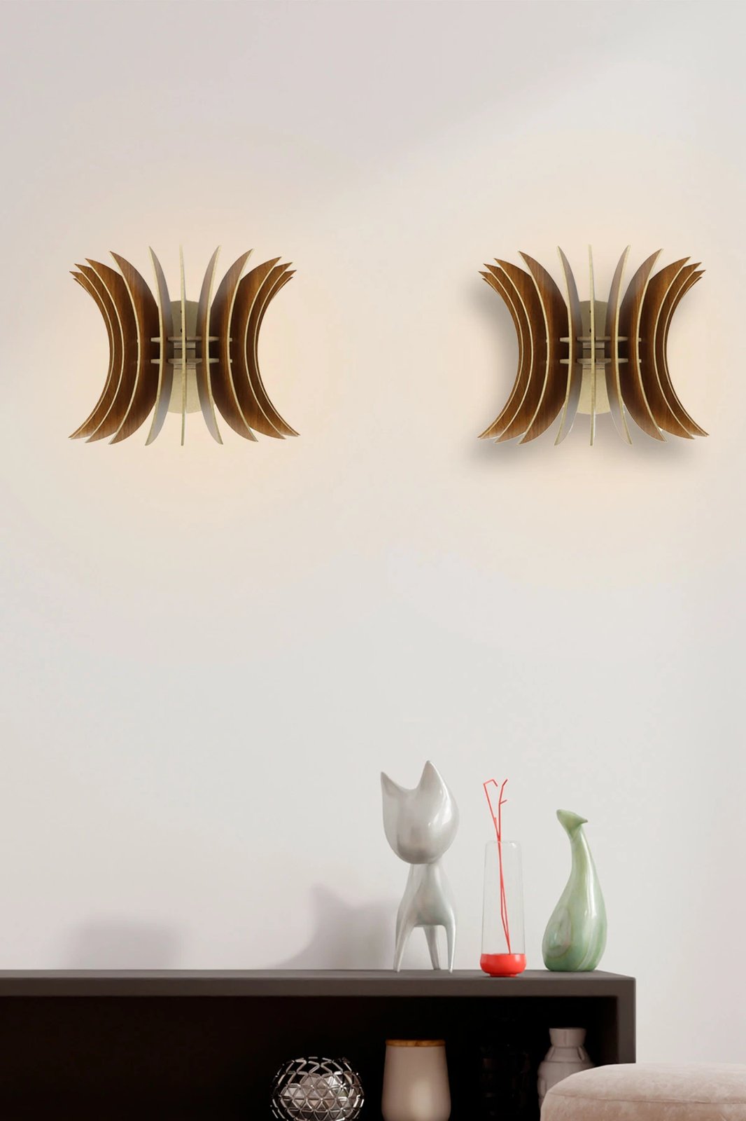 Llambë muri Opviq, ngjyrë arre, 2 copë, 206-WK2 Llambë muri Opviq, ngjyrë arre, 2 copë, 206-WK2