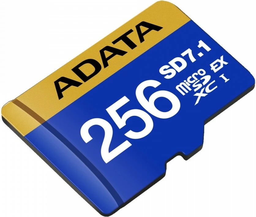 Kartelë memorie microSDXC Adata Premier Extreme 256GB, SD7.1 Express, 800/700 MB/s, Kaltër
