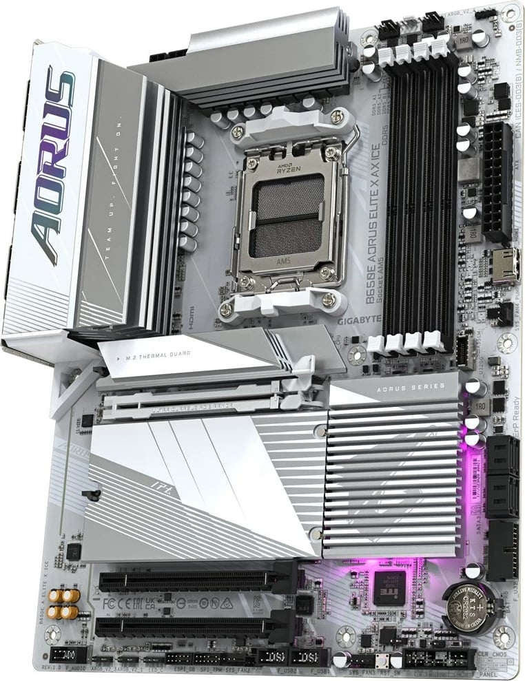 Pllakë amë Gigabyte B650E AORUS ELITE X AX ICE, Socket AM5, ATX, Bardhë