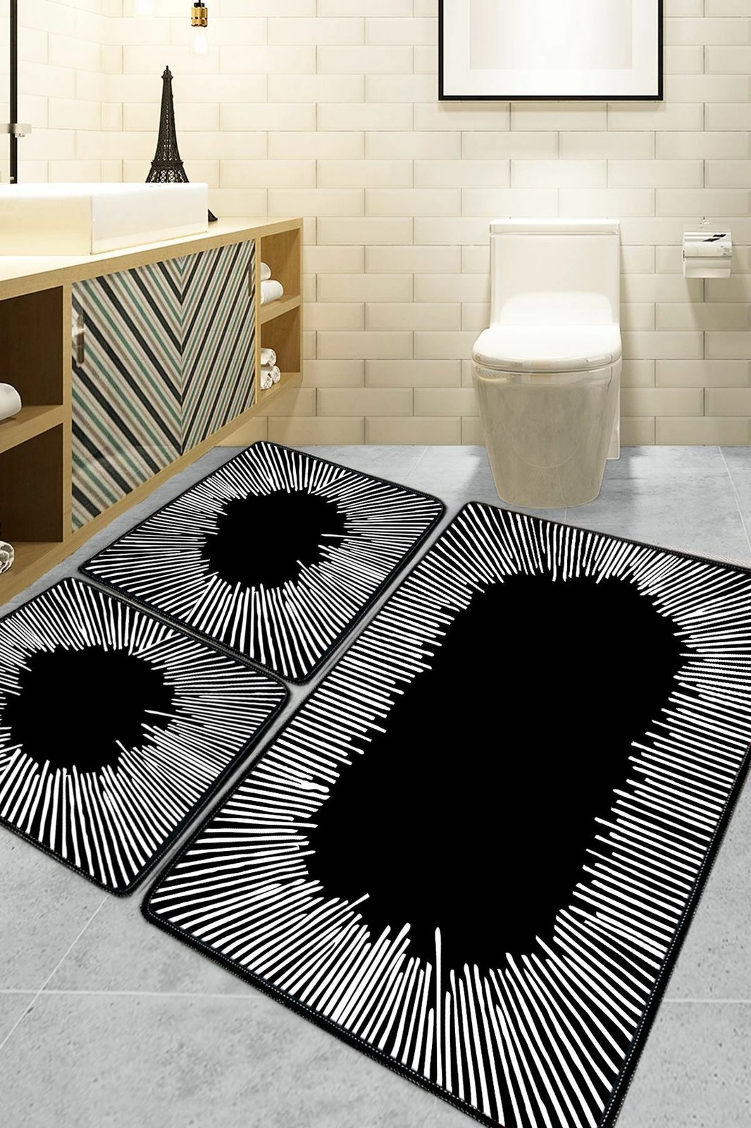 Set tapetash për banjo (3 copë), Mijölnir, ngjyrë e zezë