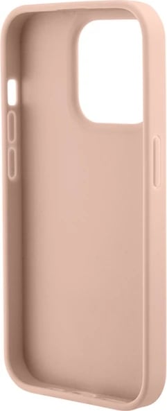 Mbështjellës Guess Croco Triangle Metal Logo për iPhone 15 Pro Max, Rozë Mbështjellës Guess Croco Triangle Metal Logo për iPhone 15 Pro Max, Rozë